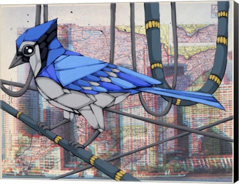 Framed Life Among Wires Print