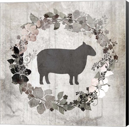 Framed Down On The Farm V7 Print