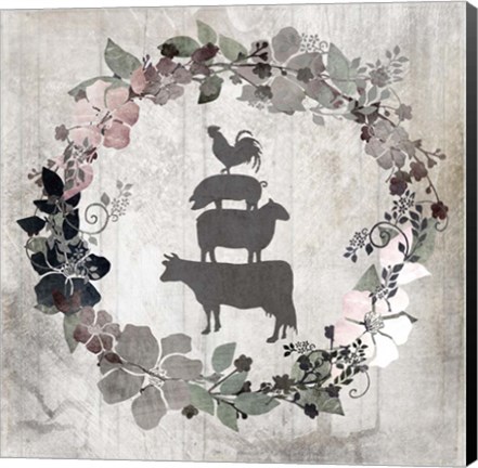 Framed Down On The Farm V8 Print