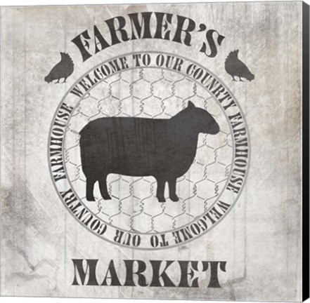 Framed Down On The Farm Country V4 Print