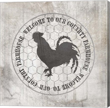 Framed Down On The Farm Country V5 Print