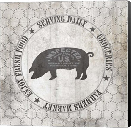 Framed Down On The Farm Country V6 Print