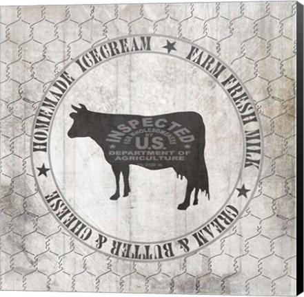 Framed Down On The Farm Country V7 Print