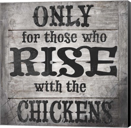 Framed Farm Fresh Rise With The Chickens V1 Print