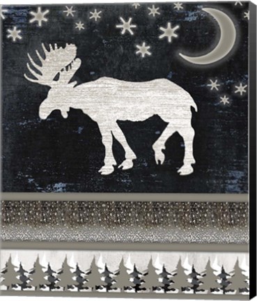 Framed Good Night Moose V1 2 Print