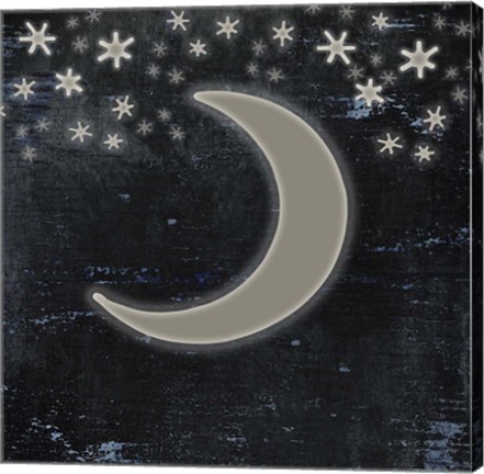 Framed Good Night Moose2 Surface Pattern 6 Print