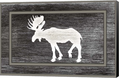 Framed Good Night Moose2 Surface Pattern 12 Print
