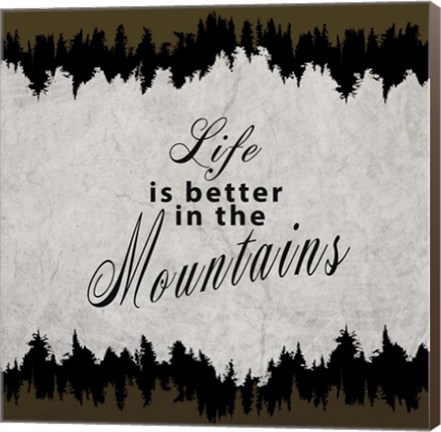 Framed Rustic Lodge Collection Sign V2 Print