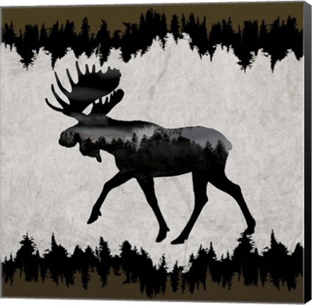 Framed Rustic Lodge Collection V1 1 Print