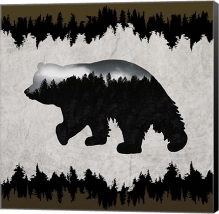 Framed Rustic Lodge Collection V2 1 Print