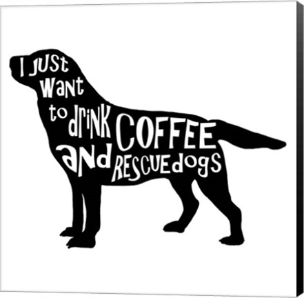 Framed Rescue Dog 5 Print