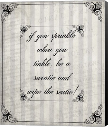 Framed Beloved Bath Grey 3 Print