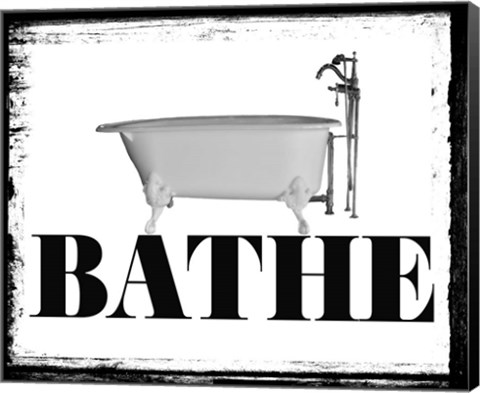 Framed Beloved Bath - Bathe Print