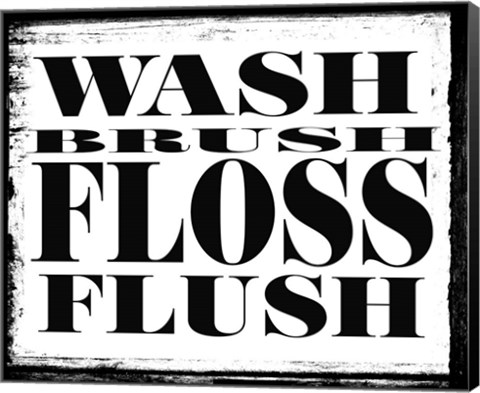 Framed Beloved Bath - Floss Print