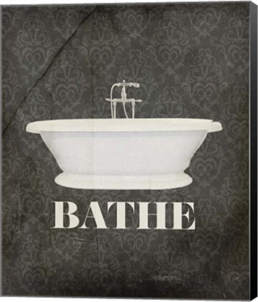 Framed Beloved Bath Black - Bathe Print