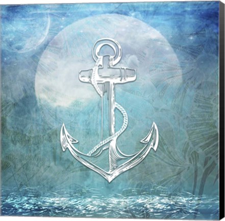 Framed Sailor Away Anchor Print