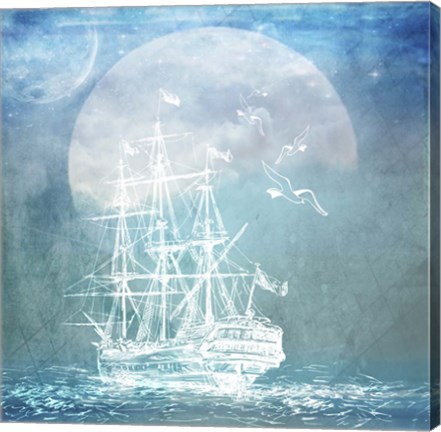 Framed Sailor Away Ship 2 Print