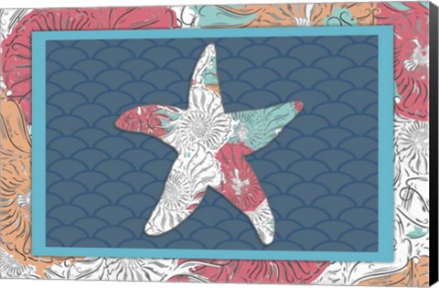 Framed Sea Side BoHo - Starfish Print