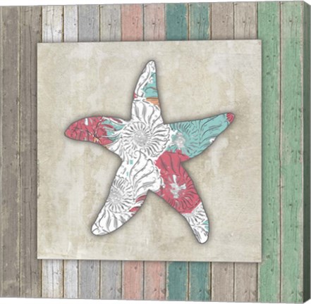 Framed Sea Side BoHo Frame - Starfish Print