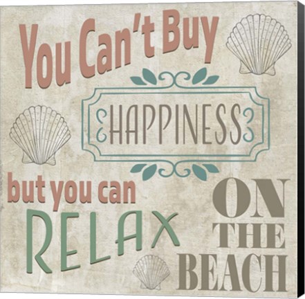 Framed Sea Side BoHo Sign 2 Print