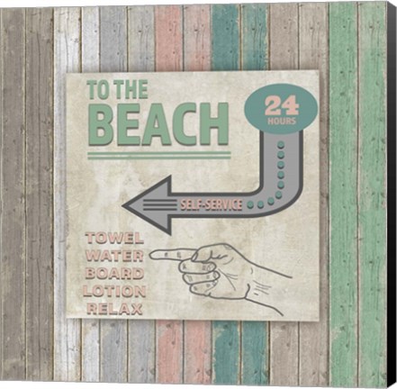 Framed Sea Side BoHo Sign 3 Print