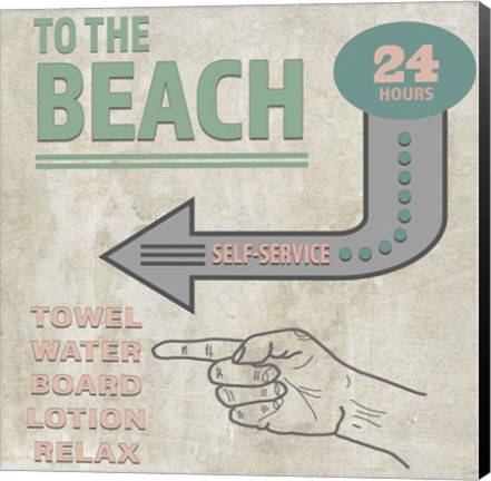 Framed Sea Side BoHo Sign 4 Print