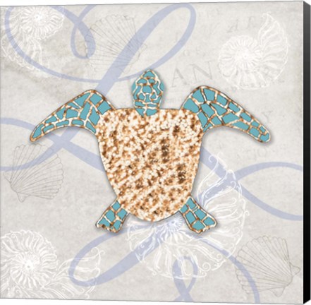 Framed Sea Side Gypsy - Turtle Print