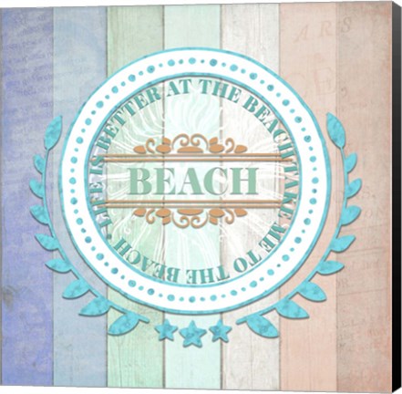 Framed Sea Side Gypsy V4 Sign 1 Print