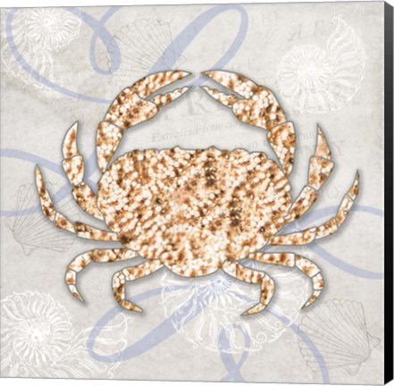 Framed Sea Side Gypsy - Crab Print