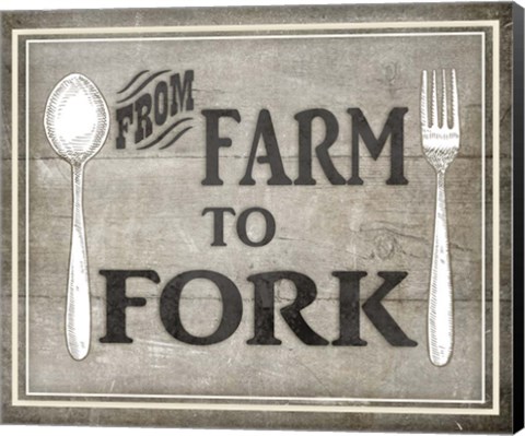 Framed Farm to Fork BK Print