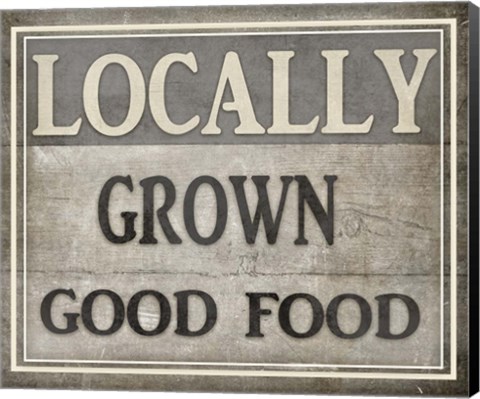 Framed Locally Grown Print