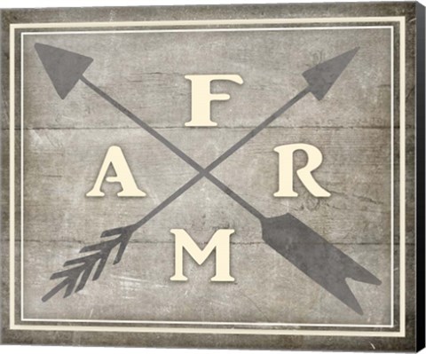 Framed Vintage Farm Sign - Farm Print