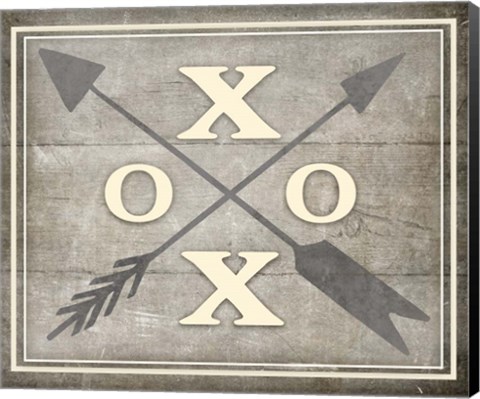 Framed Vintage Farm Sign - XOXO 1 Print