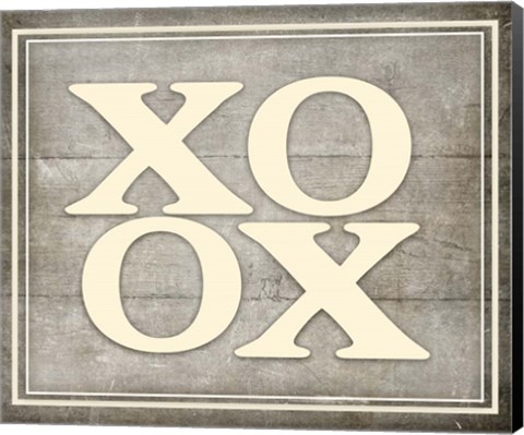 Framed Vintage Farm Sign - XOXO 2 Print