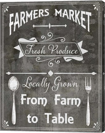 Framed Farm Sign Farm to Table Print