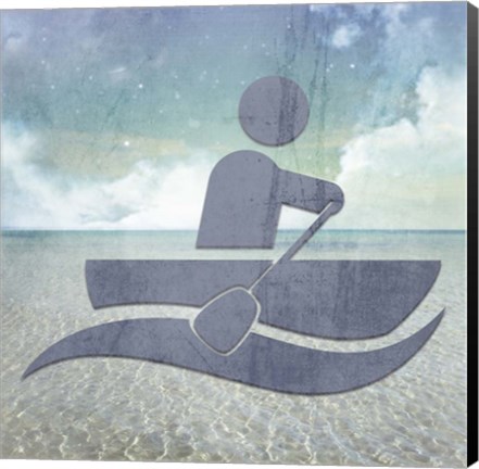 Framed Beach Signs Boating3 Print