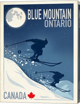 Framed Blue Mountain 1 Print