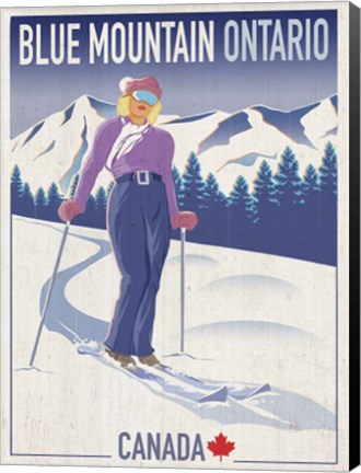 Framed Blue Mountain 2 Print