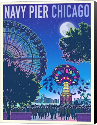 Framed Navy Pier Chicago Print