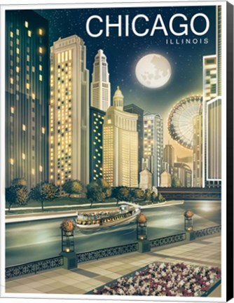 Framed Chicago 2 Print