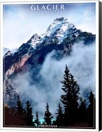Framed Glacier National Park Print
