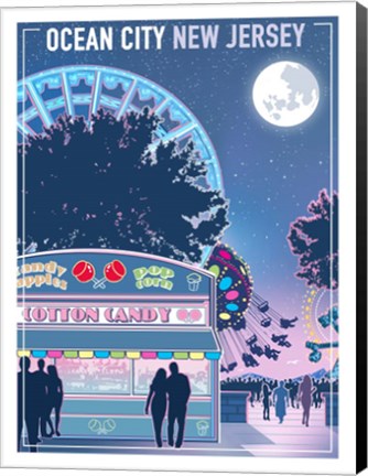 Framed Ocean City New Jersey Print