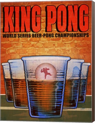 Framed King Pong Print