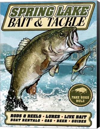 Framed Bass Pro Print
