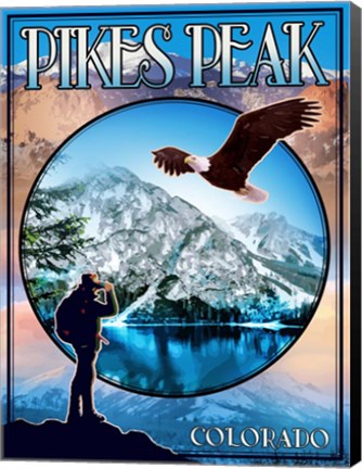 Framed Pikes Peak Print