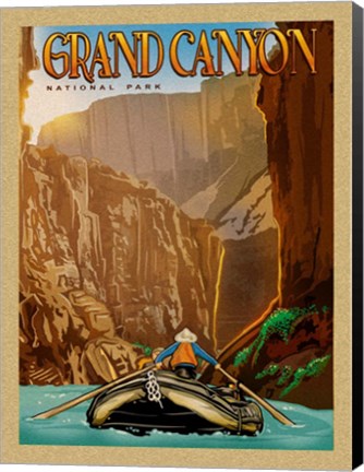Framed Grand Canyon River Ride Print