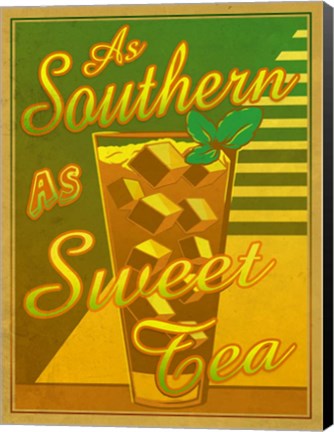 Framed As Southern As Sweet Tea Print
