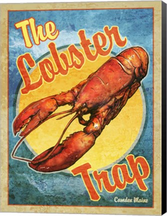 Framed Lobster Trap Print