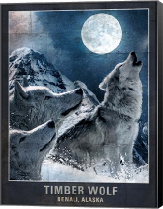 Framed Wolf Moon Print