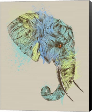 Framed Elephant King Print